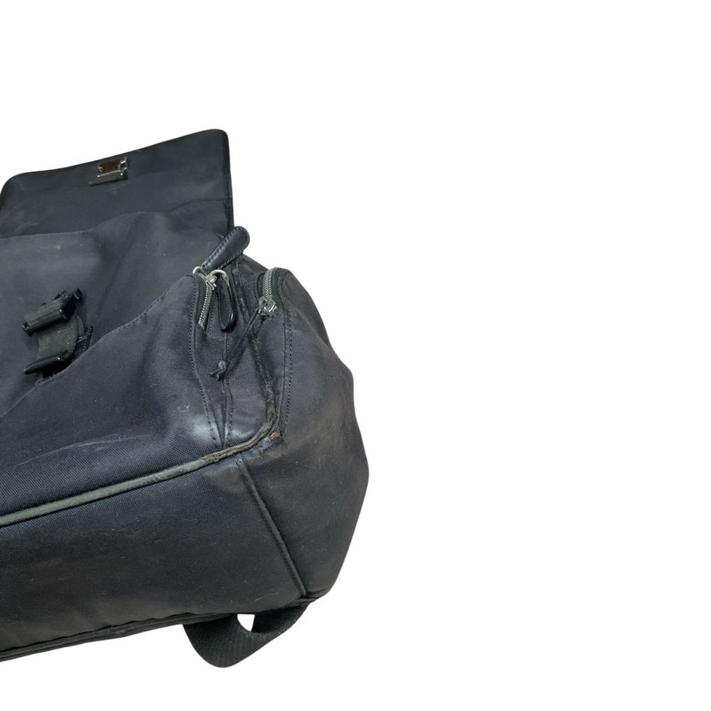 Coach Black Nylon Backpack Leather Trim Vintage - Picture 8 of 11